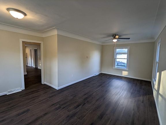 Front entrance + living room