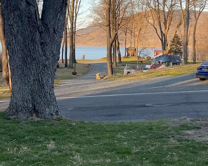 View from the parking lot.