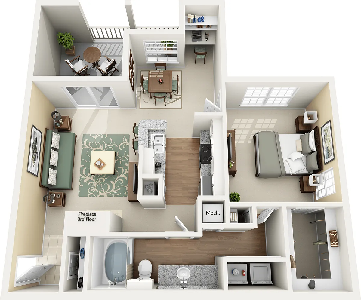 Floor plan A3 Upgraded