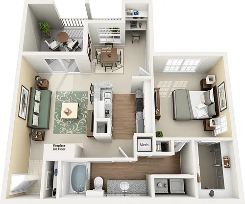 Floor plan A3 Upgraded