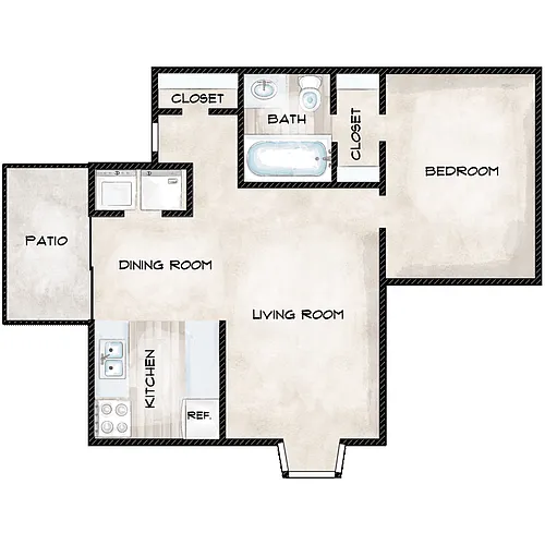 Floor plan Peanut - R