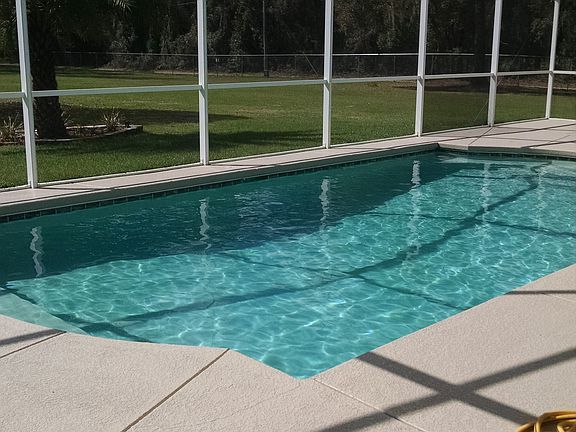 Enclosed pool area