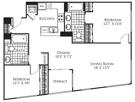 Floor plan 2 Bedroom FP 22
