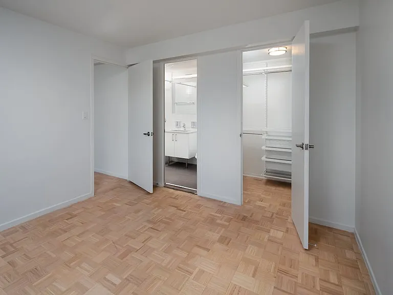 Bedroom with walk-in closet
