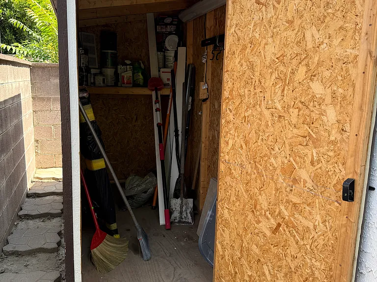Shed from storage