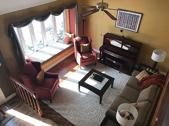 Living Room View from Stairs