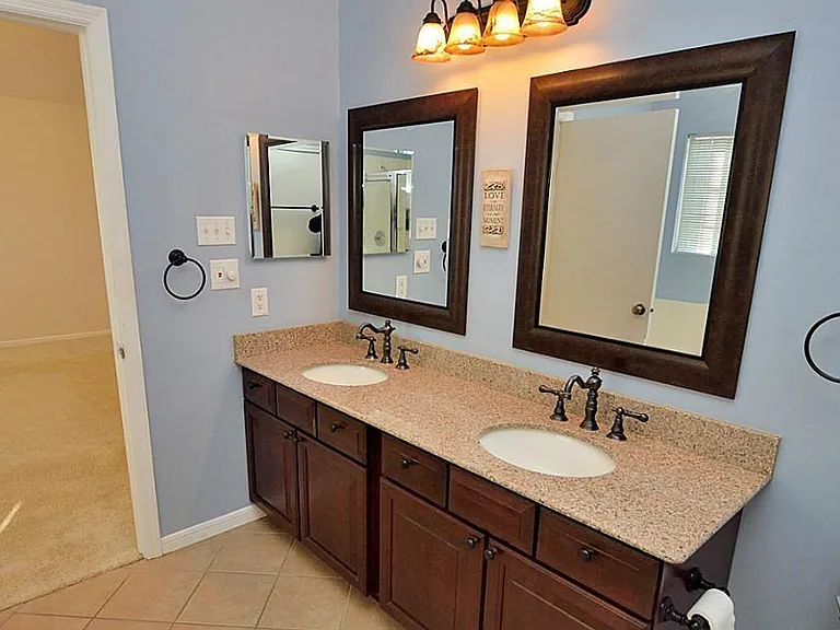 The master bathroom.