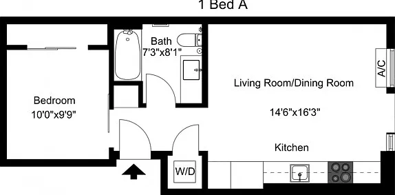 One Bedroom A One Bedroom A