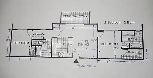 Floor plan 2 bedroom