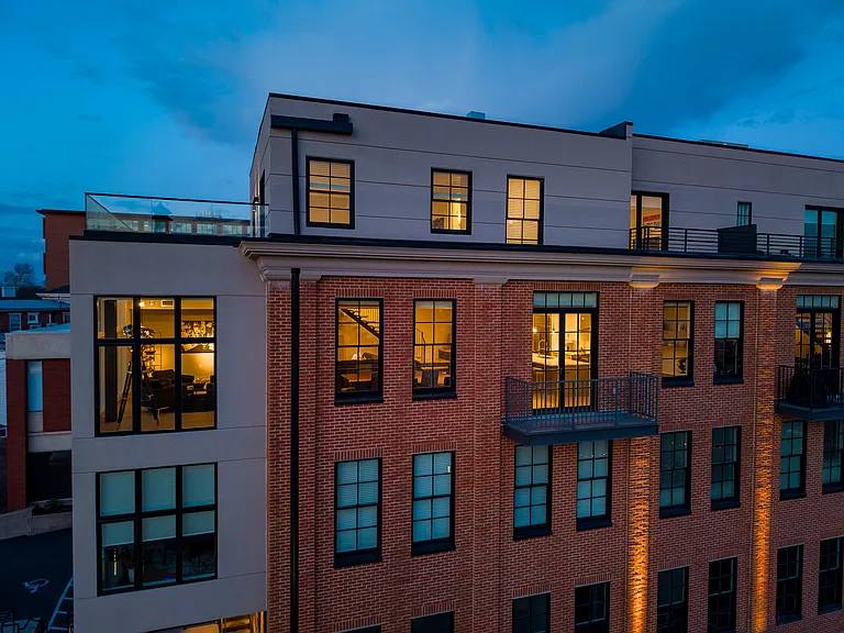 Side view of the penthouse