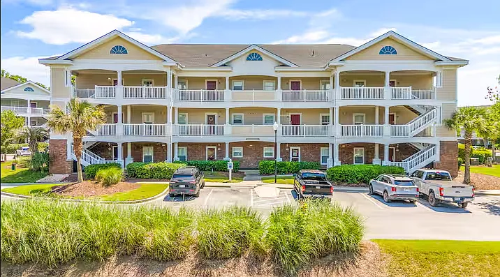 Enjoy the comfort of our top floor, end-unit with vaulted ceilings and a private balcony.