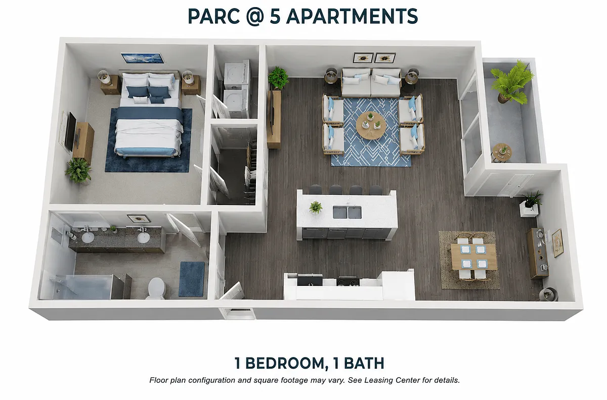 Floor plan One Bedroom Plan A
