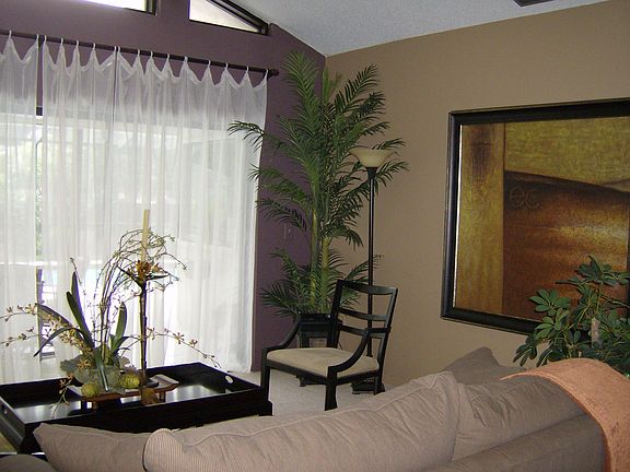 living room with sliders to the lanai
