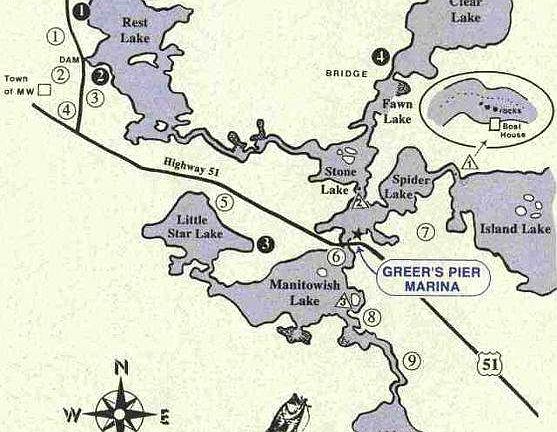 Manitowish Chain of 10 Lakes