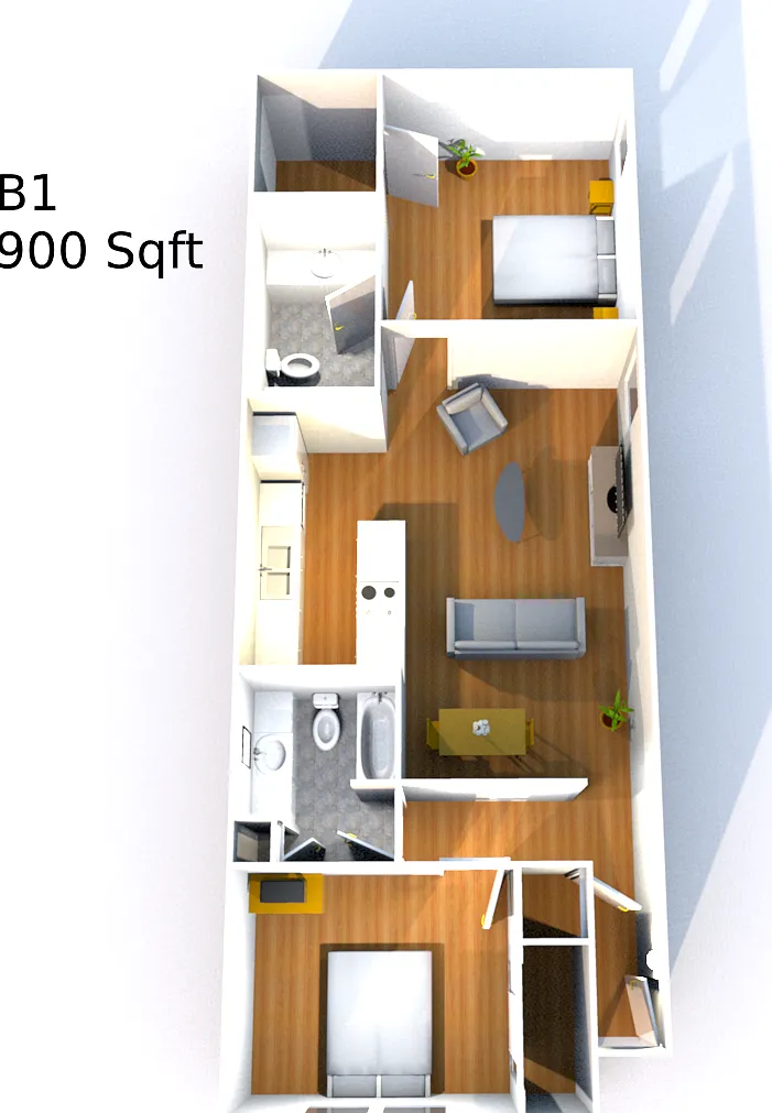 2 bed, 900 sqft, $1,210 — Photo 1
