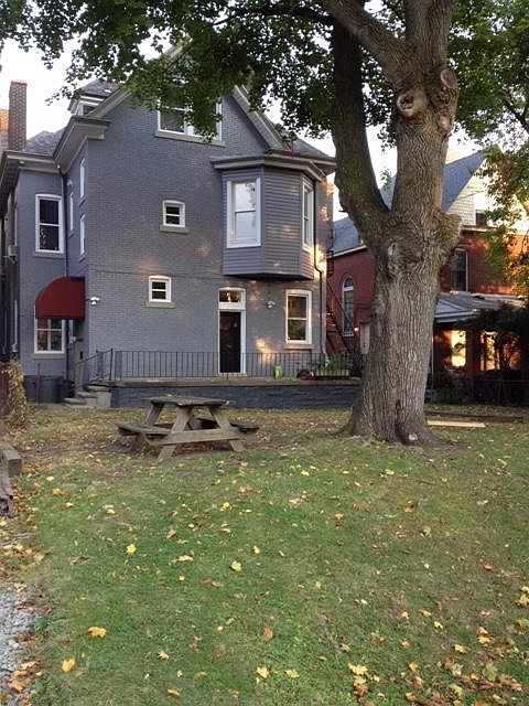 Large back yard. Off street parking starts where I'm standing and stretches across the back of the yard with cement walk way to the house.