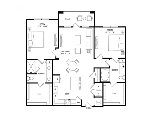 Floor plan B6