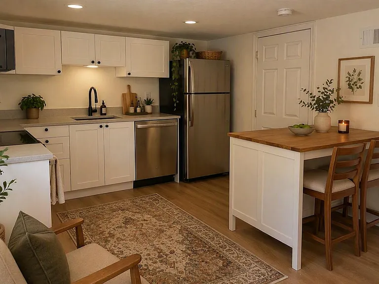 Kitchen furnished rendering