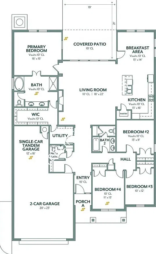 4 bed, 2.5 bath, 2402 sqft, $2,995 — Photo 1