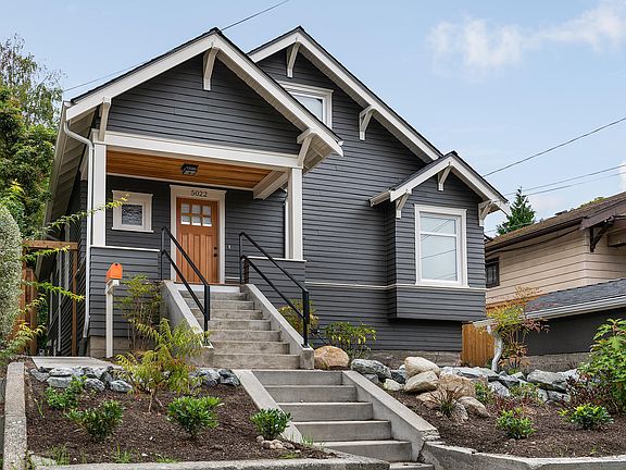 Step up to your new front porch. Great for hanging out on nice summer evenings.