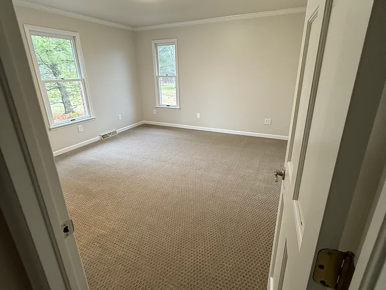 Master bedroom with attached bathroom