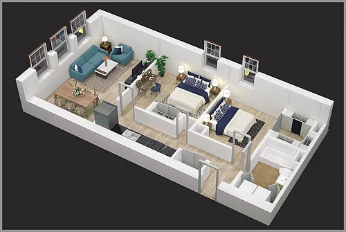 Floor plan 2Bedroom