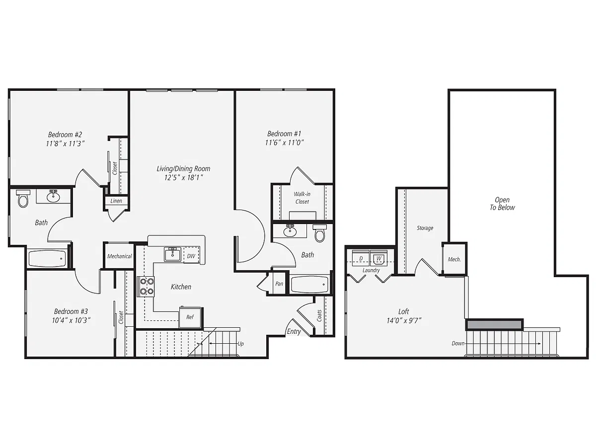 Floor plan C2L Renovated
