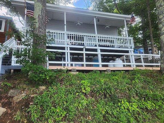 Rear deck facing pond