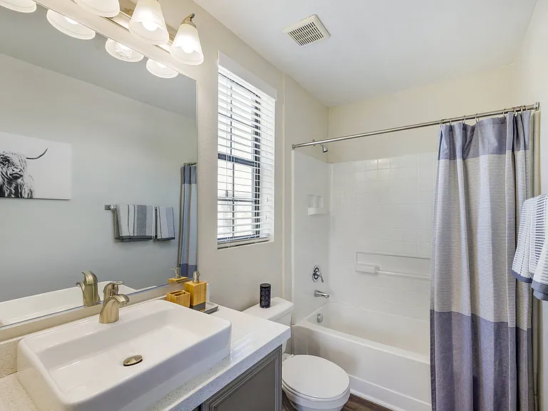 Discover spa-like luxury at The Michael B: updated fixtures for a blissful bath retreat.