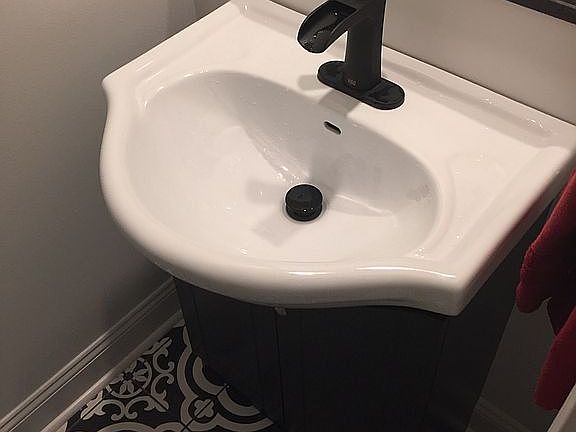 1/2 bath vanity