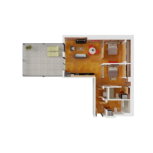 Floor plan 2X2