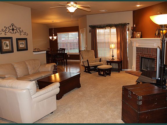 Open living and dining areas