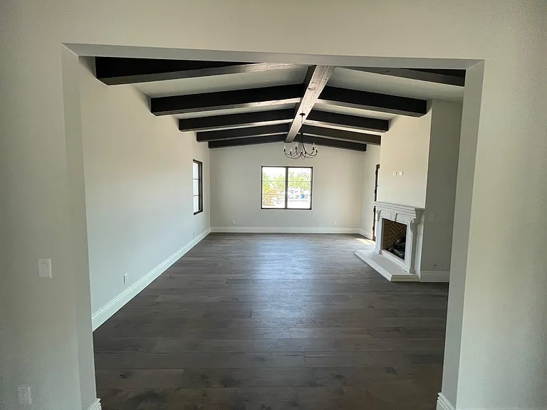 Master bedroom, from master sitting area - entire master area has its own entry door for privacy