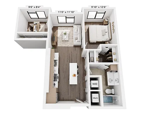 Floor plan A+D1