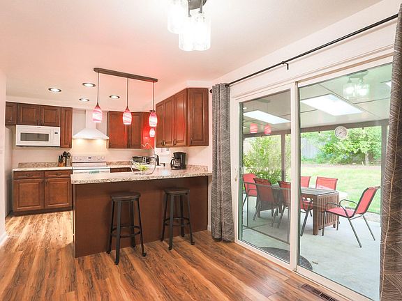 Kitchen + back patio