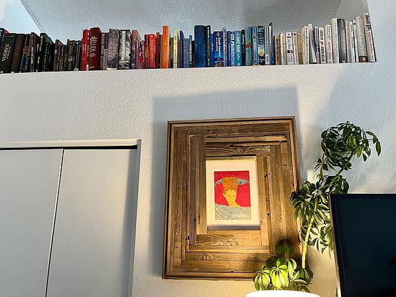 Unique art throughout home