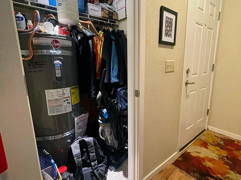 entry with ample coat/storage closet