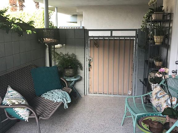 Terrazzo front patio area 