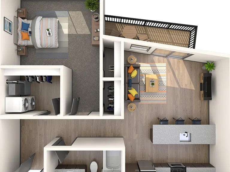 1 Bedroom | 1 Bath | 686 SF 1 Bedroom | 1 Bath | 686 SF