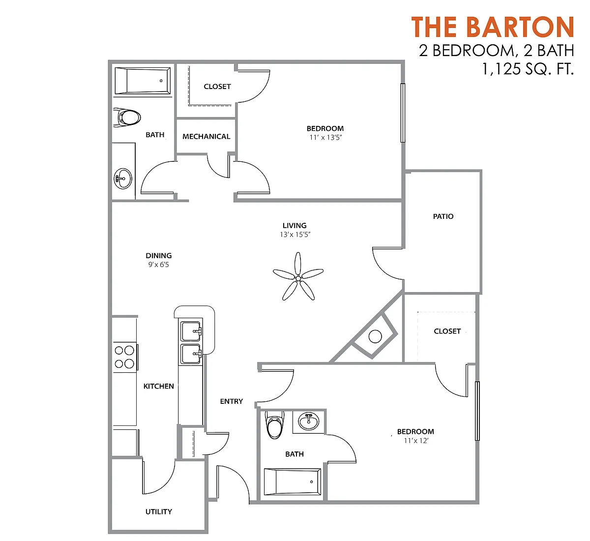Floor plan The Barton