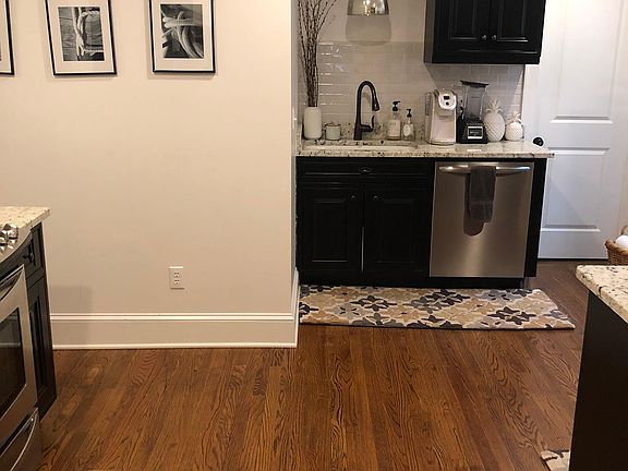 New appliances in eat in kitchen.