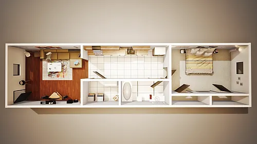 Floor plan Fort Town Place I