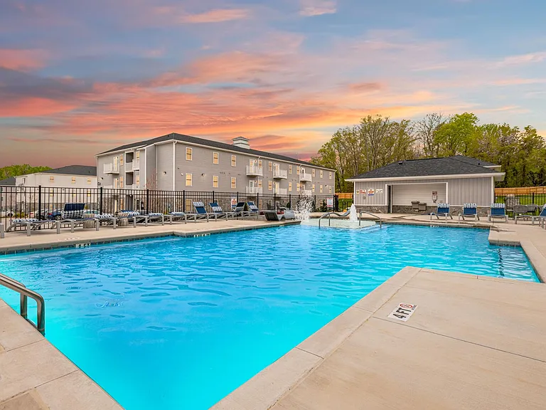 Saltwater Pool With Sundeck And Grilling at Legacy at Baldwin Ridge in Burlington, NC