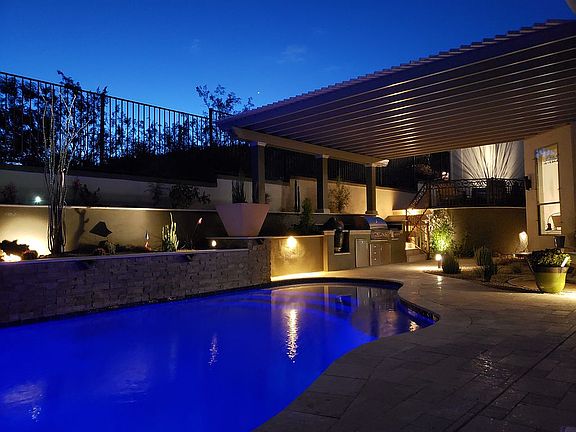 Night Time Pool Elegance