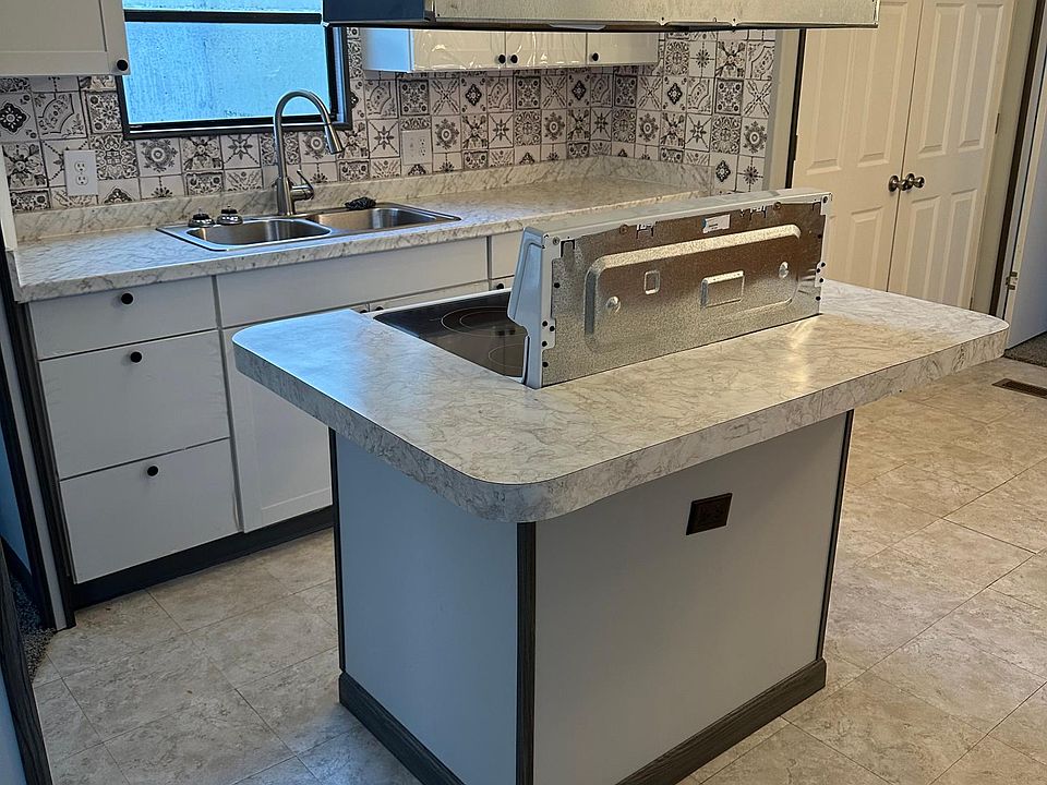 Kitchen with Island Stove