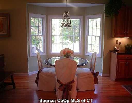 Breakfast nook between Family Room and Kitchen