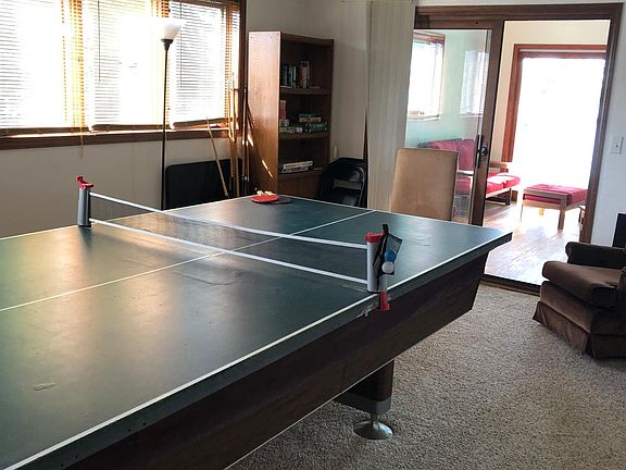 Take off the table tennis top and enjoy the professional sized pool table.