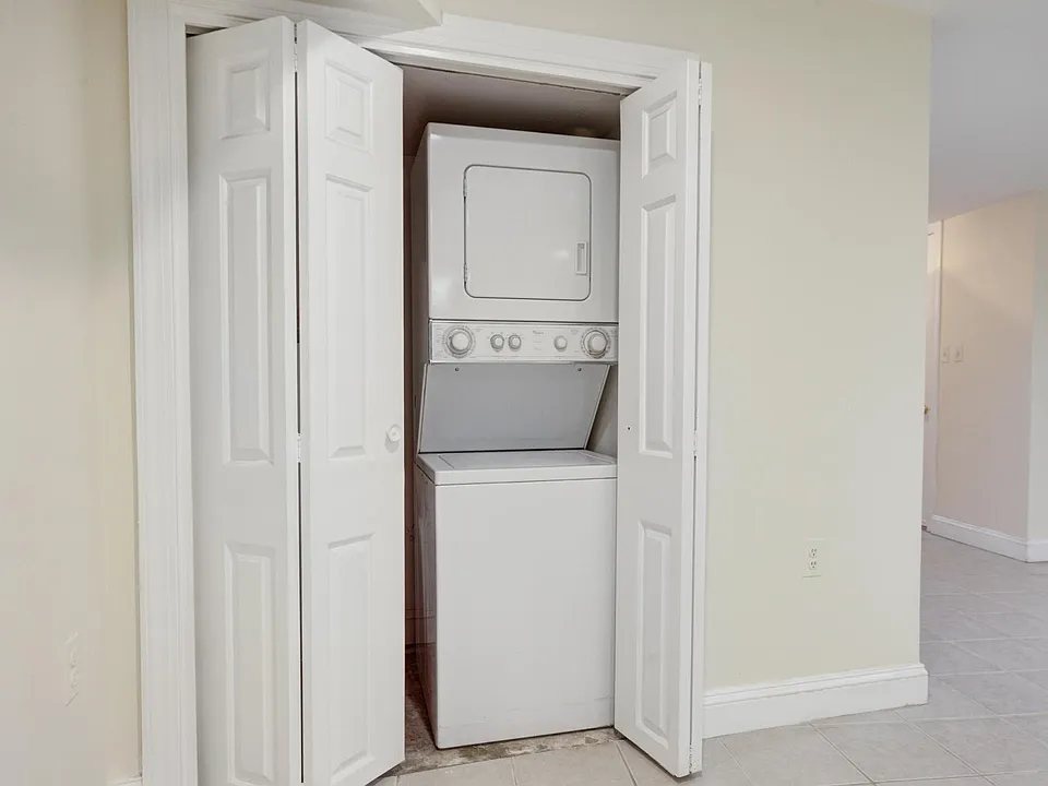 In unit washer and dryer