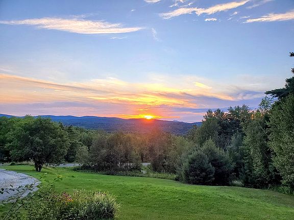 Sunset mountain view