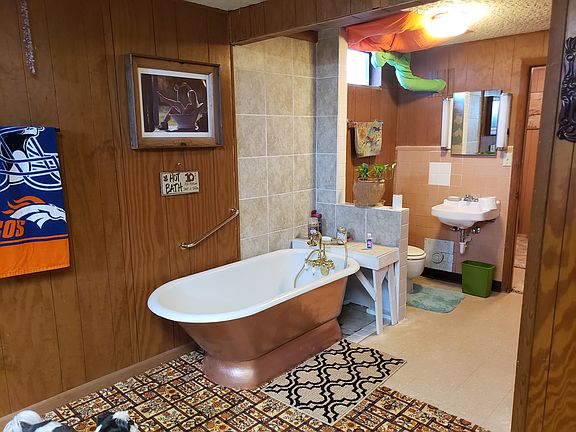 Vintage cast iron bathtub